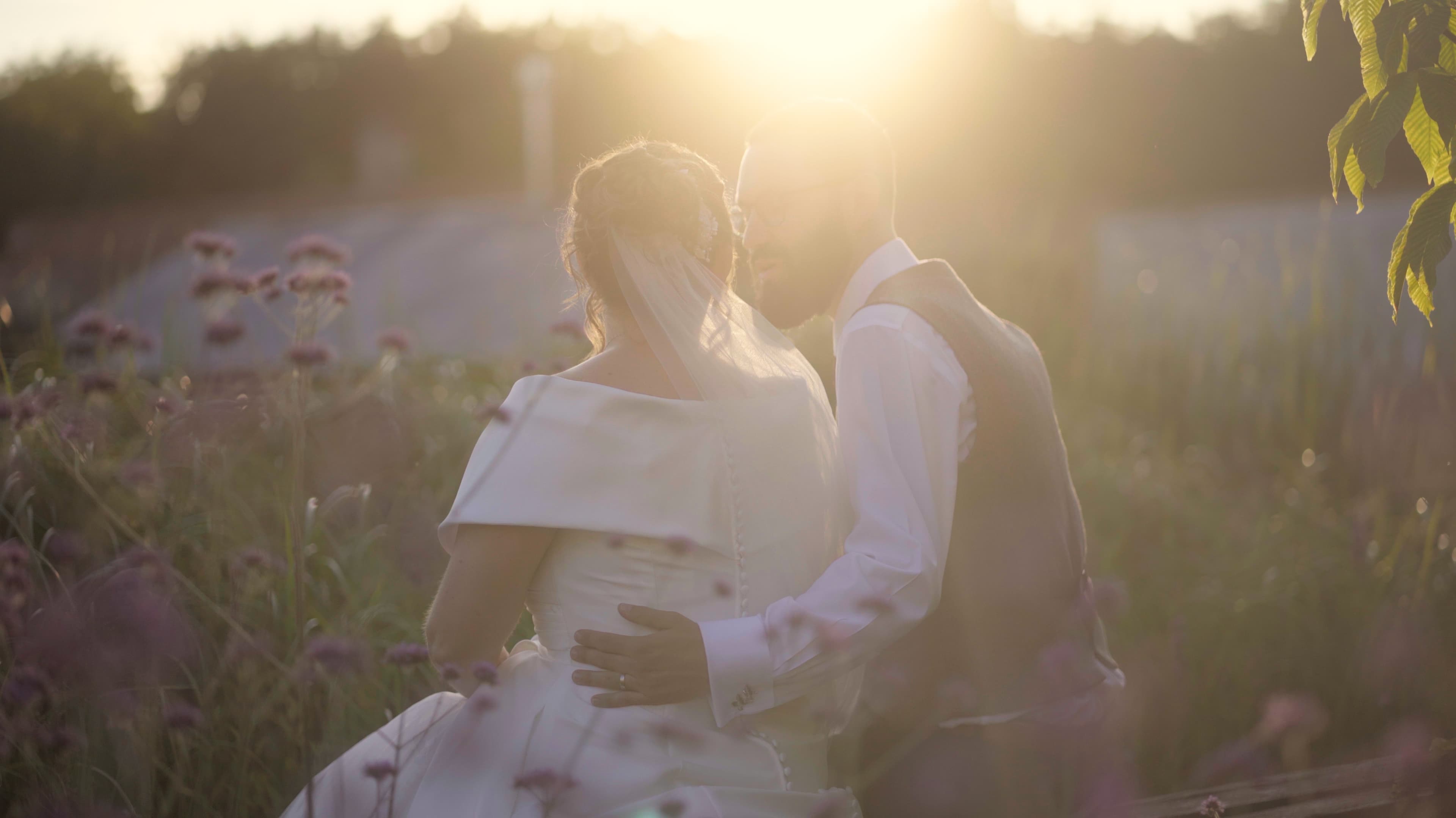 Romantic wedding moment captured by Jacob White Films